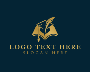 Learning App - Graduation Learning Book logo design