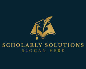 Scholar - Graduation Learning Book logo design
