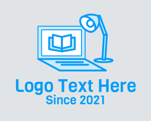 Tutoring - Laptop Desk Lamp logo design