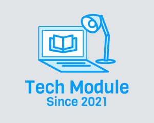 Module - Laptop Desk Lamp logo design