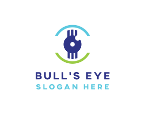 Modern Tech Eye logo design