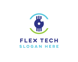 Modern Tech Eye logo design