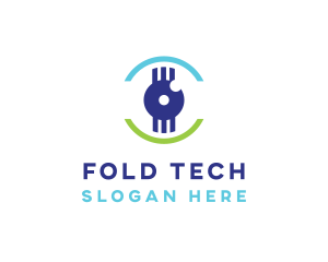 Modern Tech Eye logo design