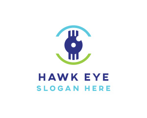 Modern Tech Eye logo design