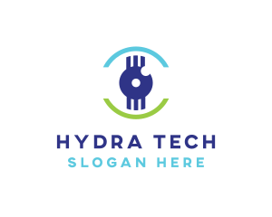 Modern Tech Eye logo design