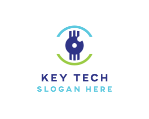 Modern Tech Eye logo design