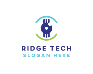 Modern Tech Eye logo design