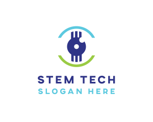 Modern Tech Eye logo design