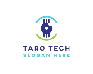 Modern Tech Eye logo design