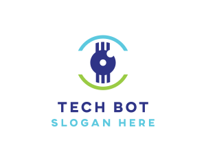 Modern Tech Eye logo design