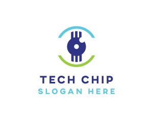 Modern Tech Eye logo design