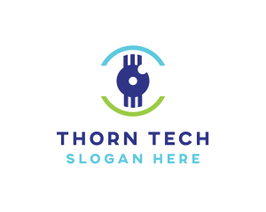 Modern Tech Eye logo design