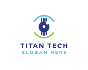 Modern Tech Eye logo design