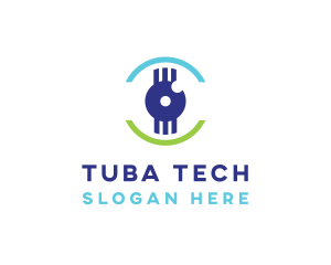 Modern Tech Eye logo design