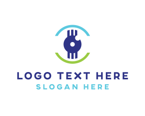 View - Modern Tech Eye logo design