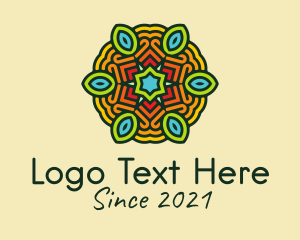 Textile - Colorful Mandala Art logo design