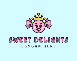 Lollipop - Royal Candy Princess logo design