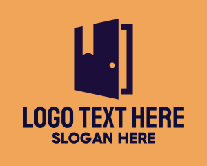 Open - Book Door Realty logo design