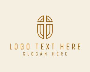 Church - Holy Religious Cross logo design