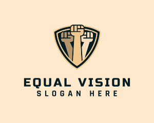 Equality - United Raised Fists logo design