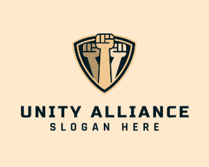 Coalition - United Raised Fists logo design