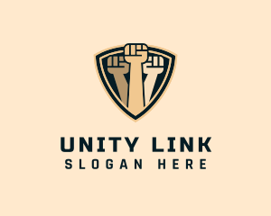 United Raised Fists logo design