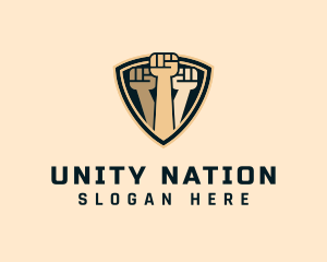 United Raised Fists logo design