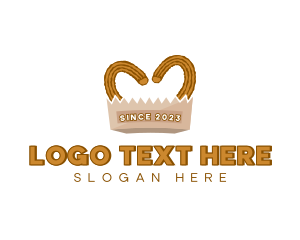 Dessert - Churros Pastry Dessert logo design