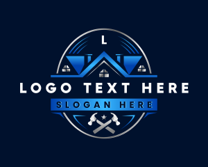 Badge - Hammer Roofing Carpentry logo design