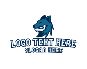 Wildlife Wolf Team Logo