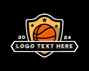 Gym - Basketball Sports Shield Tournament logo design