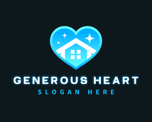 House Heart Charity logo design