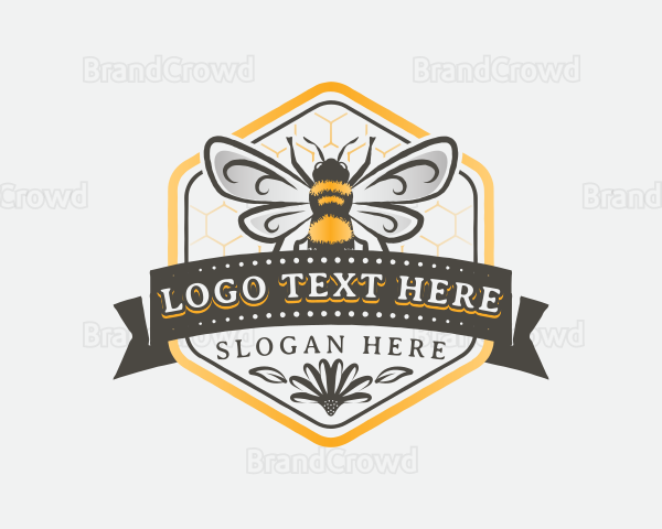 Bee Hive Honey Logo