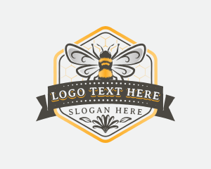 Insect - Bee Hive Honey logo design