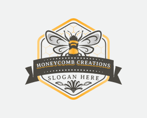 Beeswax - Bee Hive Honey logo design