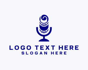 Next - Film Microphone Media Podcast logo design