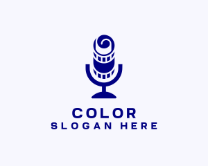 Podcast - Film Microphone Media Podcast logo design