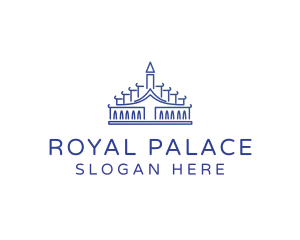Palace - Temple Palace Building logo design