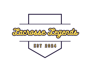 Lacrosse - Varsity Athlete Sports logo design