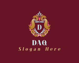 Regal - Ornate Crown Shield logo design
