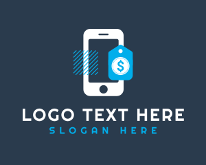 Online Commerce Phone logo design