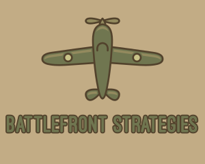 Warfare - Army Green Aircraft logo design