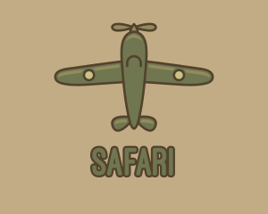 Aerial - Army Green Aircraft logo design