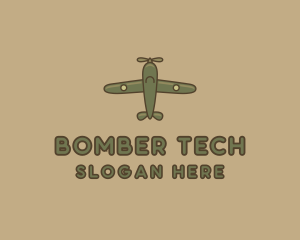 Army Green Aircraft logo design