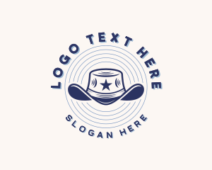 Texas - Cowboy Hat Costume logo design
