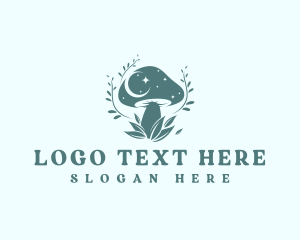 Magical Mushroom Fungus Logo