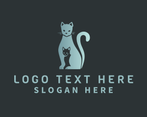 Adoption - Pet Kitten Cat logo design