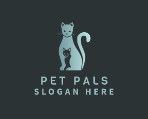 Pet Kitten Cat logo design