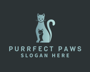 Kitten - Pet Kitten Cat logo design