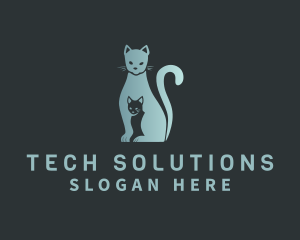 Cat - Pet Kitten Cat logo design